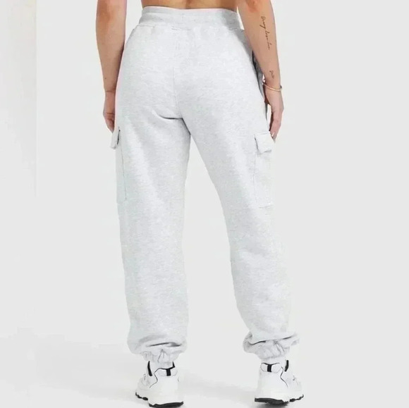 Oner Active ALL DAY CARGO JOGGER in Light Grey Marl Long Length - Picture 11 of 16